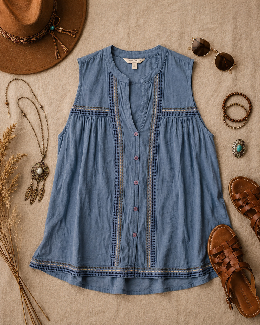 Lucky Brand Baby Doll Top